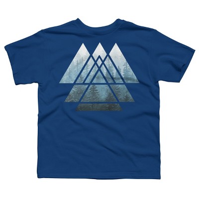 Boy's Design By Humans Misty Forest Sacred Geometry By Maryedenoa T-Shirt