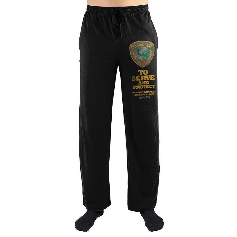 Friday The 13th 'Crystal Lake Police' Sleep Pajama Pants, 1 of 2