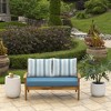 ARDEN Outdoor Loveseat Cushion Set, 48 x 24, Water repellent, Fade Resistant, Cushion Set for Couch, Bench, and Swing 48 x 24 - 2 of 4