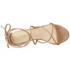 Allegra K Women's Back to College Strappy Straps Lace Up Chunky Heel Sandals - 4 of 4