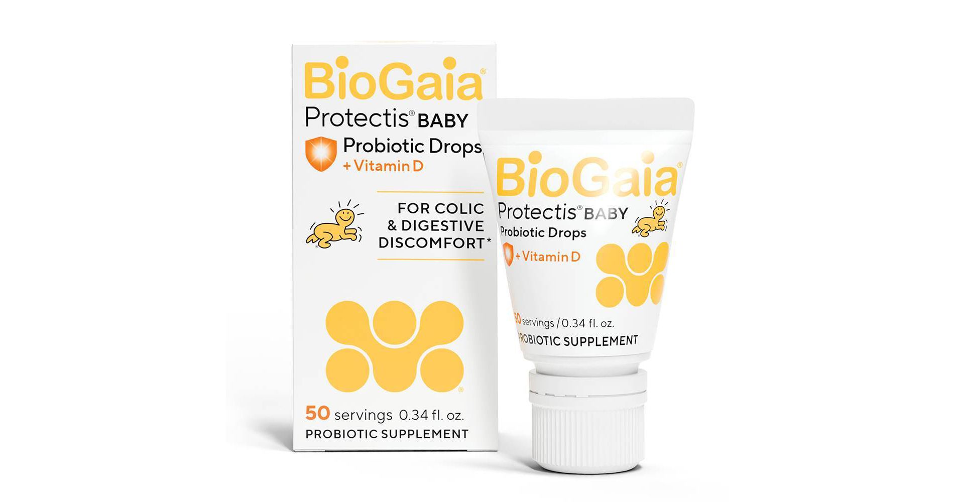 BioGaia Protectis Probiotic Baby Drops with Vitamin D3 - 0.34 fl oz
