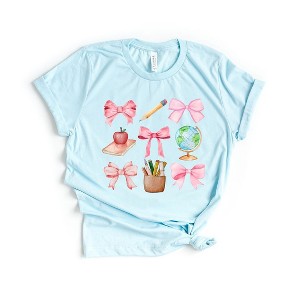 Simply Sage Market Women's Coquette Teacher Chart Short Sleeve Graphic Tee - 1 of 4
