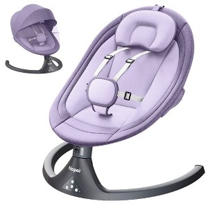 Napei Electric Baby Swing for Infants and Toddlers,with Bluetooth Music , 2 Seat Position,
5 Swing Angles with Gentle Speed-Plum - 1 of 1
