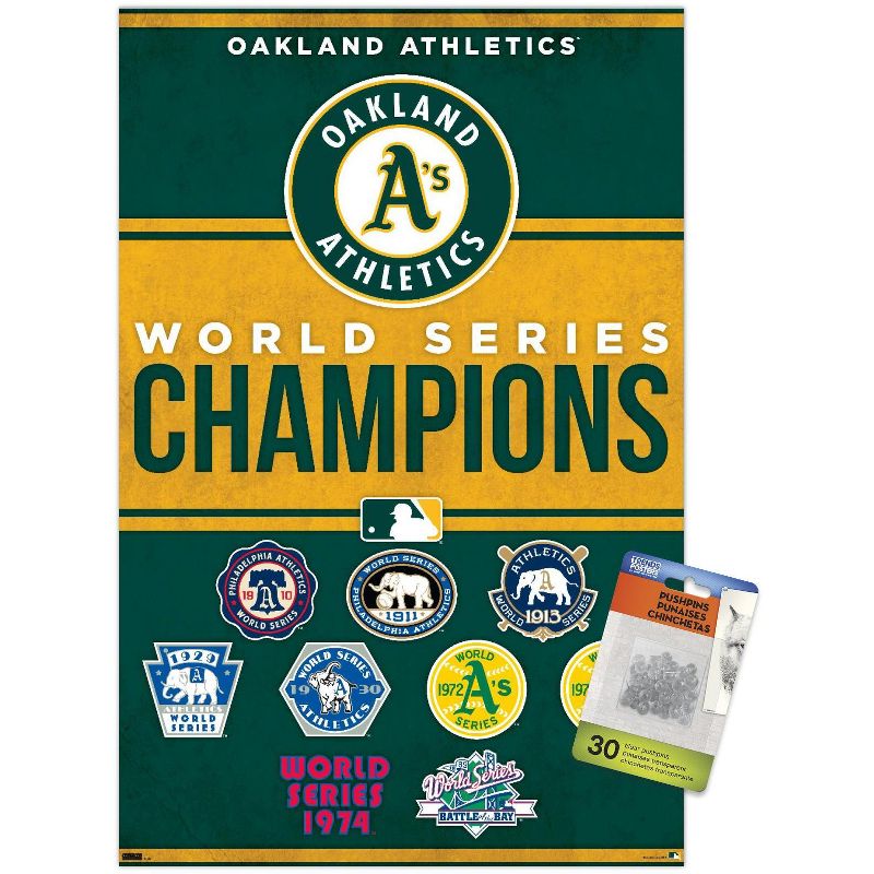 Trends International MLB Oakland Athletics - Champions 23 Unframed Wall Poster Prints, 1 of 7