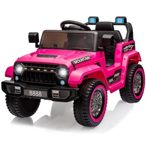 12V Kids Ride On Truck Car w/Remote Control, Spring Suspension, 3 Speeds, LED Light, Music & Horn - 1 of 4