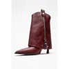 Lola - Burgundy Zip Pointed Toe Heel Boot (Women) | Prologue Shoes - 4 of 4