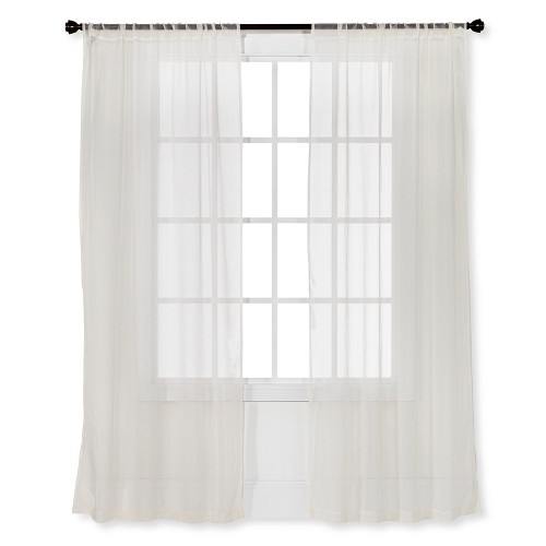 Sheer Curtain Panel 2pk - Room Essentials , White