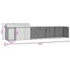 vidaXL Bird Cage Anthracite 416.5 x 103 x 142 cm Galvanized steel - 4 of 4