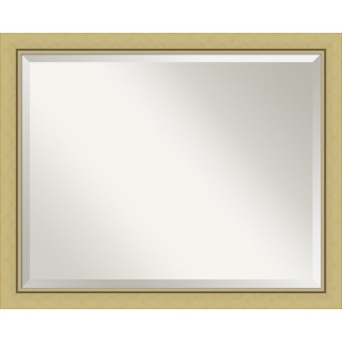 Amanti Art Landon Gold Narrow Beveled Wall Mirror 25.5 X 31.5 In. : Target