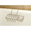 Kingston Brass 8" Clawfoot Bath Soap and Sponge Holder Satin Nickel : Microfiber, Machine Washable, Non-Slip Backing - 2 of 3