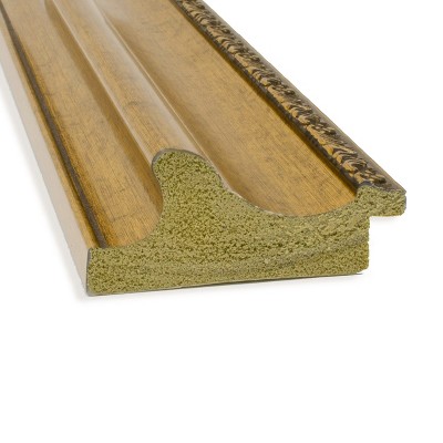 Parlor Gold Framed Natural Cork Bulletin Board 36x18