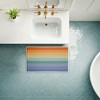 Stupell Industries Rainbow Stripes Gradient Printed Plush Bath Mat And Bath Rug, Design By Darlene Seale, 18"X30" - 4 of 4