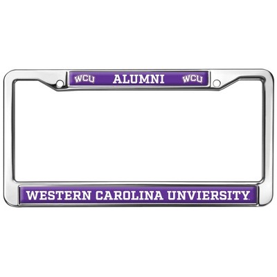 Western Carolina University Alumni Logo Full Size Standard License Plate Metal Frame
