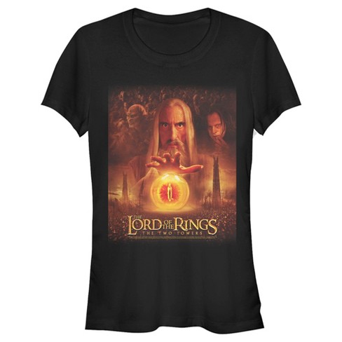 handicapped Previs site Saturate Junior's Lord Of The Rings Two Towers Saruman And The Eye Of Sauron T-shirt  - Black - X Large : Target