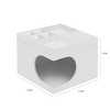 Modern Cat House Side Table with Hidden Bed,Space Saving Pet Furniture for Living Room or Bedroom-LAOTIES - 4 of 4