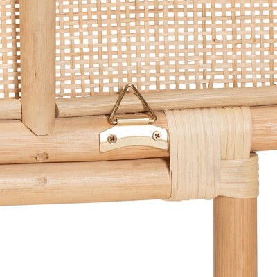Natural Rattan Bohemian Queen Size Standalone Headboard