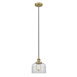 Bell - 1 Light Cord Hung Mini Pendant In Modern Style-9.5 Inches Tall and 8 Inches Wide - 1 of 1