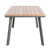 Christopher Knight Home Leeds Outdoor Aluminum and Faux Wood Dining Table with Splayed Leg - 4 of 4