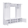 Lycvki 79.1''W. Modern 4-in-1 Entryway Hall Tree with Shoe Storage and Adjustable Shelf - 2 of 4