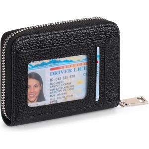 BEAFUP Women’s RFID Blocking Wallet –Genuine Leather Zipper Card Case with Coin Pocket - Compact & Stylish Design for Everyday Use, Travel - 1 of 4