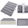 Nasitip Full Japanese Floor Mattress, Foldable Thick Futon Mattress, Roll Up Tatami Mat, Portable Camping Sleeping Mat, Gray - 4 of 4