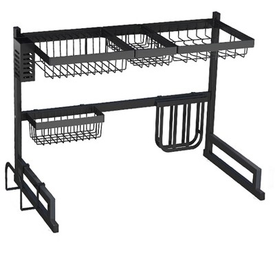 Sorbus Over-the-sink Dish Drying Display Rack Stand With Utensil Holder  Hooks For Kitchen Counter Storage For Dishes, Utensils, Etc (silver) :  Target