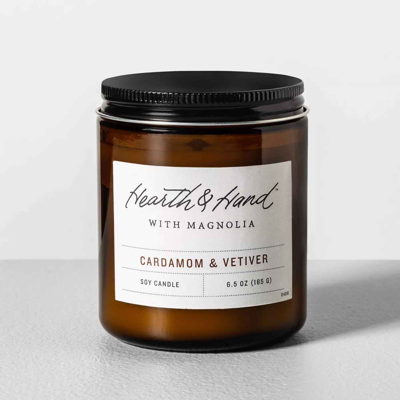 Glass Candle Cardamom & Vetiver - Hearth & Hand™ with Magnolia - image 1 of 2