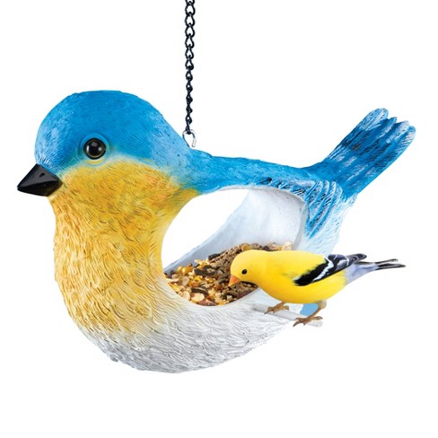 Collections Etc Delightful Hand-Painted Fly Thru Bird-Shaped Birdfeeder NO SIZE - image 1 of 2