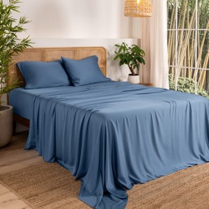 Rayon from Bamboo Solid Deep Pocket Sheet Set by Bare Home - 1 of 4