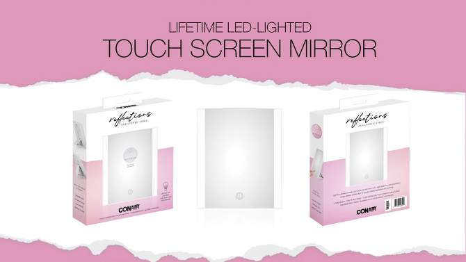 Conair LED Lighted Mirror - 1x Magnification, 2 of 14, play video