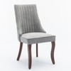 NicBex Set of 2 Velvet Tufted Upholstered Dining Chairs Armless Accent Side Chairs with Wood Legs - 4 of 4