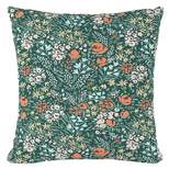 Green Floral Throw Pillow - Skyline Furniture