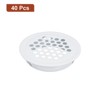 Unique Bargains Stainless Steel Dust-Proof Mesh Hole Circular Soffit Vents 40 Pcs - 3 of 4