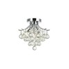 Elegant Lighting Toureg 3 light Chrome Flush Mount Clear Royal Cut Crystal - 3 of 3