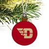 University of Dayton Flyers Logo Mini Small Tiny Wood Christmas Tree Holiday Ornament - 3 of 4