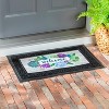 Evergreen Succulent Sassafras Indoor Outdoor Switch Doormat 1'10"x10" Multicolored - 2 of 2