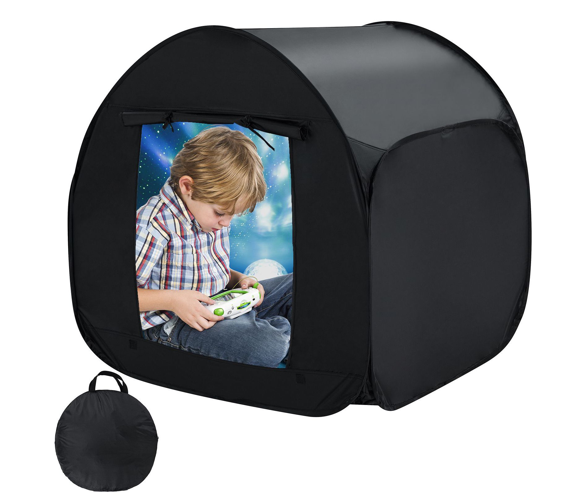 GARPROVM Kids Outdoor Sensory Tent Blackout & Private Playroom for Stress Relief