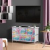 Sorbus 5 Drawers Dresser- Storage Unit with Steel Frame, Wood Top, Fabric Bins - for Bedroom, Closet, Office and more (Watercolor) - image 2 of 4