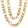 Steeltime Men's stainless steel 24" Franco chain necklace. Color Options: Silver, Gold - 2 of 4