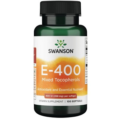 Swanson Vitamin E Mixed Tocopherols 400 Iu Softgels