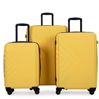 3 Piece Expandable Luggage Set, Hardshell Luggage Sets with Spinner Wheels & TSA Lock, Lightweight Carry on Suitcase