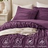Lyngins French Country Comforter Set, Romantic Ruched Design Bedding Set, 1 Comforter & 1 Sham, Ultra-Soft Microfiber, All-Season Quilt Bedding Set - 2 of 4
