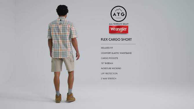 Wrangler Men&#39;s ATG Flex 10&#34; Cargo Shorts, 2 of 7, play video