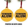 Towson University Tigers Alumn Aluminum Holiday Christmas Tree Ornament - 2 of 4