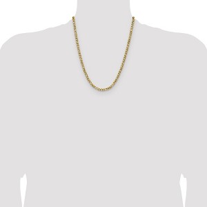 Chisel Stainless Steel Polished Yellow IP-plated 4.5mm 22" Figaro Chain Necklace - 1 of 4