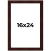 PosterPalooza | Distressed Brown Picture Frame - UV Acrylic, Foam Board Backing, Hanging Hardware - 2 of 4