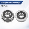 Unique Bargains Chrome Steel Rubber Shielded Flanged Ball Bearing - 4 of 4