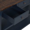 NicBex 48" Pine Wood Top Console Table Modern Entryway Table with 3 Storage Drawers and 2 Shelves Sofa Table Side Table - 4 of 4