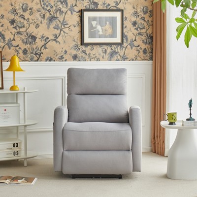 Recliner Chair,Fabric Power Recliner,Adjustable Modern Reclining Chair with Footrest for Adults,for Living Room,Medium