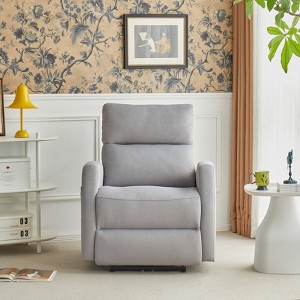 Recliner Chair,Fabric Power Recliner,Adjustable Modern Reclining Chair with Footrest for Adults,for Living Room,Medium - 1 of 4